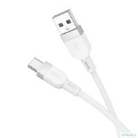 HOCO X109/ USB кабель Type-C/ 1m/ 3A/ Силикон/ White