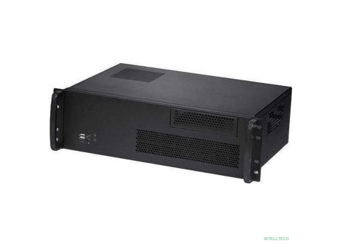 Procase RU330-B-0 Корпус 3U rear/front-access server case, черный, без блока питания, глубина 300мм, MB 12