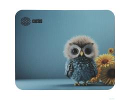 Коврик для мыши Cactus Owl blue 220x180x2мм (CS-MPC-P07XS)