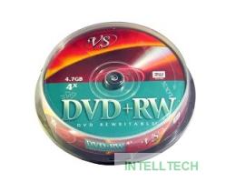 Диски VS DVD+RW 4.7Gb, 4x, Cake Box 10шт.