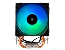 Кулер Eurocase 2P90 {ARGB LGA115X/1366/1200/2011/2066/1700/AM3/AM4 90mm fan, 1800rpm, 65Вт, 28CFM, 26.5dBA, 3-pin} with retail box