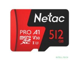 Micro SecureDigital 512GB NeTac P500 Extreme Pro MicroSDXCV30/A1/C10 up to 100MB/s [NT02P500PRO-512G-S]