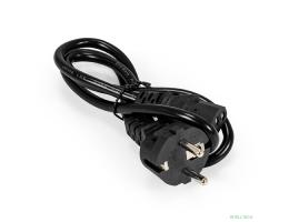 Exegate EP280641RUS Кабель питания ExeGate Power PC-1P (Евровилка Schuko->С13) VDE-250V-3*0.75mm2, медь, черный, 1.0м.
