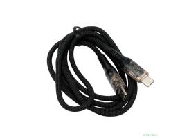Cablexpert Кабель USB2.0, Type-C/Type-C, 6A, 66Вт, PD/QC3.0, дисплей, оплетка, медь, 1м, черный (CCP-USB2-CMCM-SCR-1M)