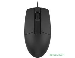 Мышь проводная A4Tech OP-335S black (USB, оптическая, 1200dpi, 3but, silent) (OP-335S)