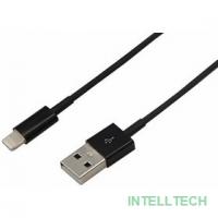 Rexant (18-1122) Кабель USB-A – Lightning для Apple, 1А, 1м, ПВХ, черный