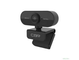 CBR CW 852FHD Black, Веб-камера с матрицей 2 МП, разрешение видео 1920х1080, USB 2.0, встроенный микрофон с шумоподавлением, фикс.фокус, крепление на мониторе, длина кабеля 1,5 м, цвет чёрный