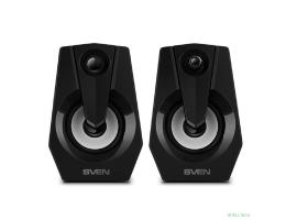 Колонки Sven 370,  2.0,  черный [sv-020552]