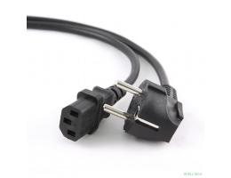 Кабель питания Cablexpert Schuko-C13, VDE, 3х0.75мм2, 10А, с заземлением, 5м, черный, пакет [PC-186-VDE-5M]