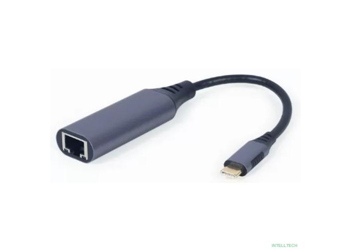 Cablexpert A-USB3C-LAN-01 Адаптер интерфейсов Cablexpert A-USB3C-LAN-01, USB-C (вилка) в Гигабитную сеть Ethernet (RJ-45)