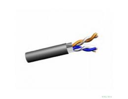 Rexant (01-0124) Кабель витая пара F/UTP, CAT 5e, PE, 2PR, 24AWG, OUTDOOR, SOLID, черный, 305м