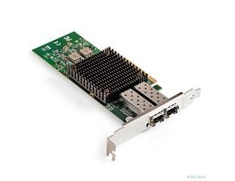 Exegate EX299017RUS Сетевой адаптер ExeGate EXE-MCX3-2SFP+ (PCI-E x8 v.3, порты 2x SFP+, Dual 10Gb/s, Server NIC Chipset Mellanox ConnectX-3)