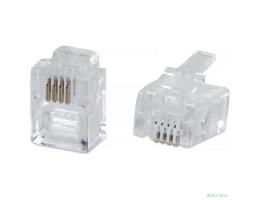 Cabeus 6P4C Телефонный коннектор RJ-11