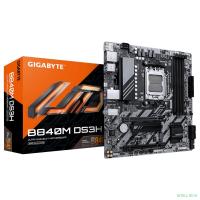 Gigabyte B840M DS3H {Socket AM5, AMD B840, 4xDDR5-5200, HDMI+DP+DP, 2xPCI-Ex16, 4xSATA3(RAID 0/1/10), 2xM.2, 8 Ch Audio, 1x2,5GLan, (4+4)xUSB2.0, (2+2)xUSB3.2, (1+1)xUSB Type-C™, 1xPS/2, mATX} RTL 