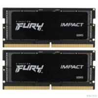 Память оперативная/ Kingston 32GB 5600MHz DDR5 CL40 SODIMM (Kit of 2) FURY Impact KF556S40IBK2-32