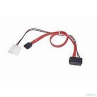 Gembird/Cablexpert Кабель Combo miniSATA , molex+SATA/miniSATA, 6pin+7pin, (длина инт-35см, пит-30см),(CC-SATA-C2)