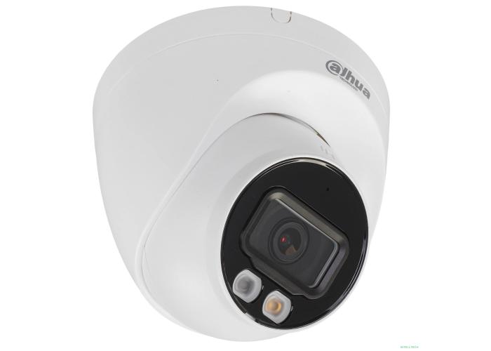 DAHUA DH-IPC-HDW2849TP-S-IL-0360B Уличная турельная IP-видеокамера SmartDualLight 8Мп, 1/2.7” CMOS, объектив 3.6мм, видеоаналитика, микрофон, ИК 30м, LED 30м, IP67, металл/пластик