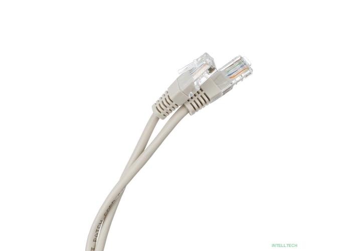 NEOMAX (NM13011-030) Шнур коммут. UTP 3 м, cat.5е, 24AWG, серый, LSZH  многожильный