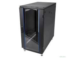 ЦМО Шкаф телекоммуникационный напольный 24U (600 x 800) дверь стекло, чёрный, ШТК-М-24.6.8-1ААА-9005
