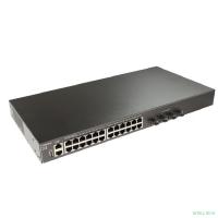 SW-24G4X-L3ST Управляемый стекируемый L3 коммутатор Gigabit Ethernet на 24xRJ45 + 4x10G SFP+ Uplink.