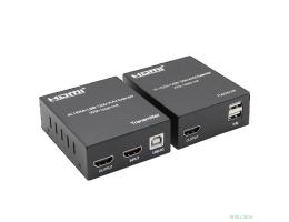 ORIENT VE050, HDMI KVM extender (Tx+Rx), HDMI+USB+Audio удлинитель до 120 м по витой паре Cat5e/6, HDMI 1.4, 4K@30Hz/1080p@60Hz, HDCP (31212)
