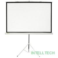 Экран Cactus Triscreen CS-PST-104x186 104.4 x 186см 1:1 напольный рулонный белый