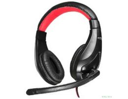 Oklick HS-L100 черный/красный 2м мониторы оголовье  359485