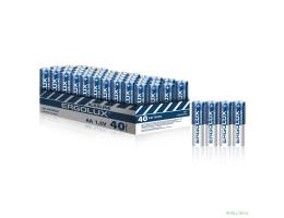 Ergolux...LR6 Alkaline BOX40 ( LR6 BOX40, батарейка,1.5В) (40 шт. в уп-ке)