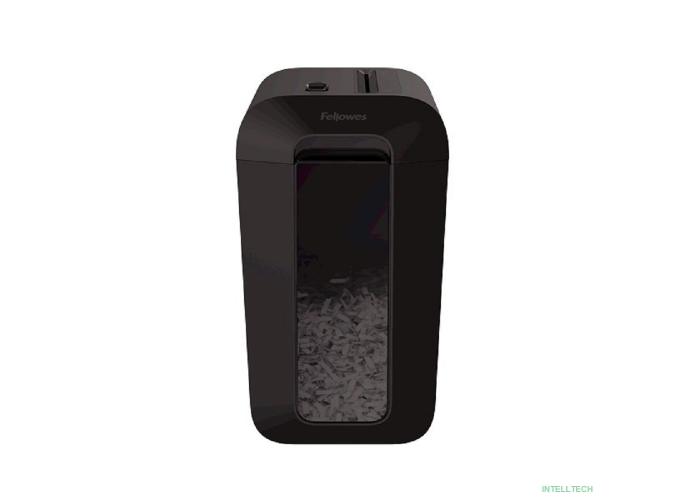 Fellowes Шредер PowerShred LX65 FS-44007(01), черный {DIN P-4,  4х37мм, 8 лст., 17 лтр.,  уничт.: скрепки,скобы,карты}