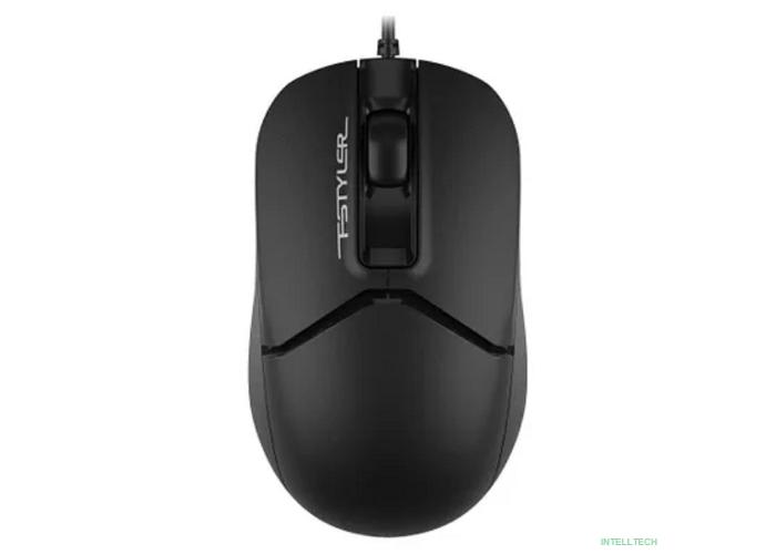 Мышь A4Tech Fstyler FM12 черный оптическая (1200dpi) USB (3but)