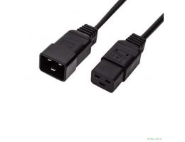 Filum Кабель питания С19-C20, 3х1.5мм, 220В, 16A, чёрный, 1.8м [FL-PC16-C19-C20-1.8M] (873355)