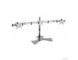 Cactus CS-VM-MP330S-AL серебристый Кронштейн для 3-х мониторов 15"-24" макс.8кг настольный наклон