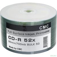 Диски CMC CD-R 80 52x Bulk/50 Full Ink Print (141144)