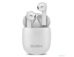 Наушники  SVEN E-727BTбел BТ,ТWS,магн заряд кейс, беспровод, стерео