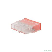 Rexant 07-3213-20 Экспресс-клемма   СМК 2273-204, 4-проводная 0.5-2.5 мм?, прозрачная, блистер (20 шт./уп.)