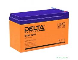 Delta DTM 1207  (7,2 А\ч, 12В) свинцово- кислотный аккумулятор  