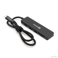 Exegate EX297632RUS Док-станция 4-в-1 ExeGate DUB-2213C/CR (кабель-адаптер USB Type-C --> 2xUSB2.0+ 1xUSB3.0+Card Reader, Plug&Play, черный)