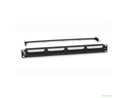 Cabeus PL2-24-Cat.5e-Dual IDC Патч-панель 19" (1U), 24 порта RJ-45, категория 5e, Dual IDC, с задним кабельным организатором, new