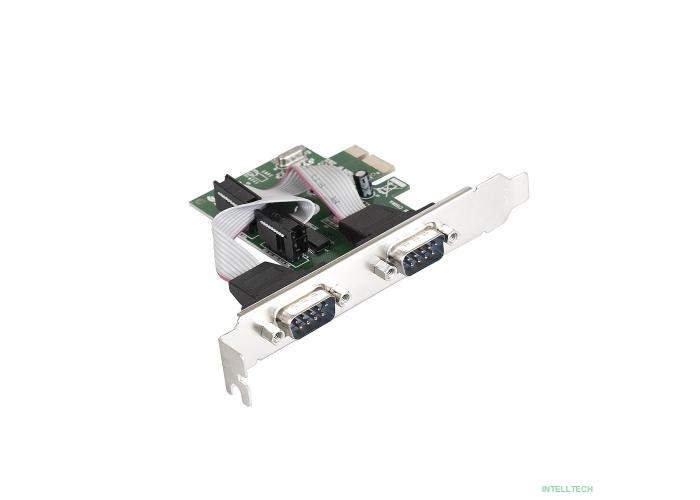 Exegate EX283706RUS Контроллер EXE-307 PCI-E, 2*COM port (OEM)