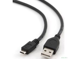 Filum Кабель USB 2.0 Pro, 1 м., черный, 2A, разъемы: USB A male- USB micro B male, пакет. [FL-CPro-U2-AM-microBM-1M] (894182)