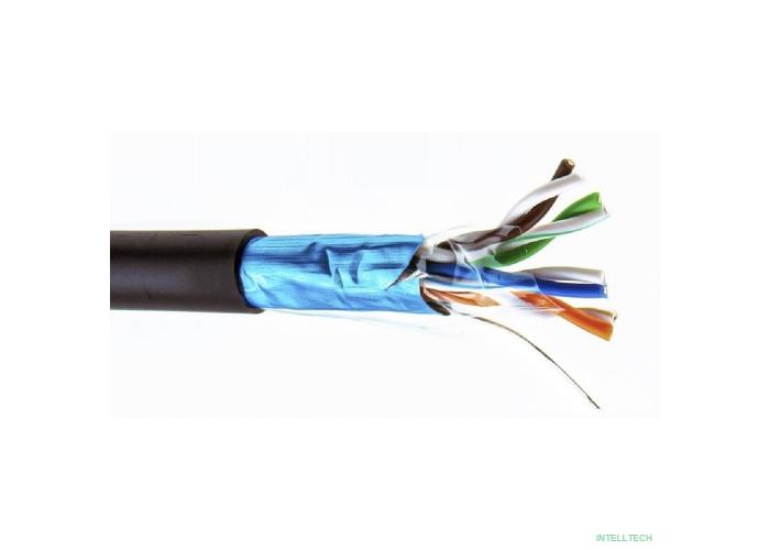 5bites Кабель Express FS5525-305BPE витая пара FTP/SOLID/5E/24AWG/COPPER/PE/BLACK/OUTDOOR/DRUM/305M