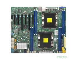 Supermicro MBD-X11DPL-I-B OEM {2 x P (LGA 3647), 8 DIMM slots, Intel C621 controller for 10 SATA3 (6 Gbps) ports; RAID 0,1,5,10; Dual LAN with LewisburgMarvell 88E1512 PHY} (Без заглушки панели)