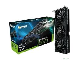 Видеокарта Palit  RTX5070 INFINITY3 OC NVIDIA GeForce RTX 5070 12Gb 192bit GDDR7 2325/28000 HDMIx1 DPx3 HDCP Ret