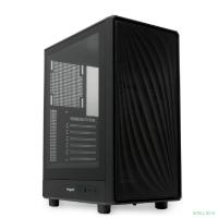 Case HSPD M510, Mesh Mid Tower, Black, TG, 0.5 SPCC, no fans ATX, mATX, mITX 180/280/160mm 1x2.5