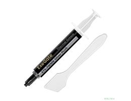 Exegate EX296087RUS Термопаста ExeGate ETS-7WMK Silver PLUS (7,2 Вт/(м•К), 1.5г, шприц с лопаткой)