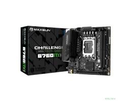 MAXSUN MS-Challenger B760ITX D5 (Socket 1700, mini-ITX, 2*DDR5, 2*HDMI/2*DP, 4*SATA3,  2*M.2, 1xPCI-E x16,  4*USB 2.0,  2 x USB 3.2 Gen1, LAN 1*1G/1*2.5G,  RTL)