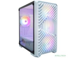 1STPLAYER TRILOBITE T5 White / mATX, TG / 4x120mm LED fans inc. / T5-WH-4F1-W