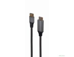 Кабель DisplayPort-HDMI Cablexpert, 4K, 1.8м, 20M/19M, черный, экран, пакет (CC-DP-HDMI-4K-6)