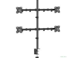 ONKRON D421E чёрный {Для экранов с диагональю 13"-32" каждый Максимальная нагрузка: 32кг (4х8кг) VESA: 75x75, 100х100мм}