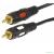 Rexant (17-0148) Шнур 2RCA Plug - 2RCA Plug  10М  (GOLD)  